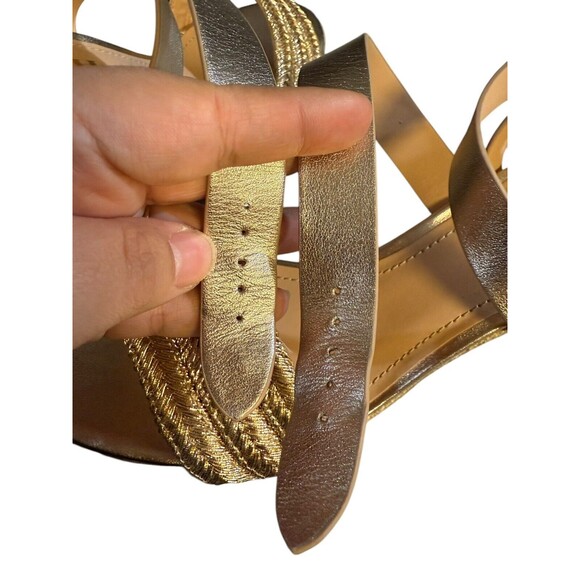 New Authentic Coach Isabela Leather Wedge Sandals Size 9 - Picture 8 of 16